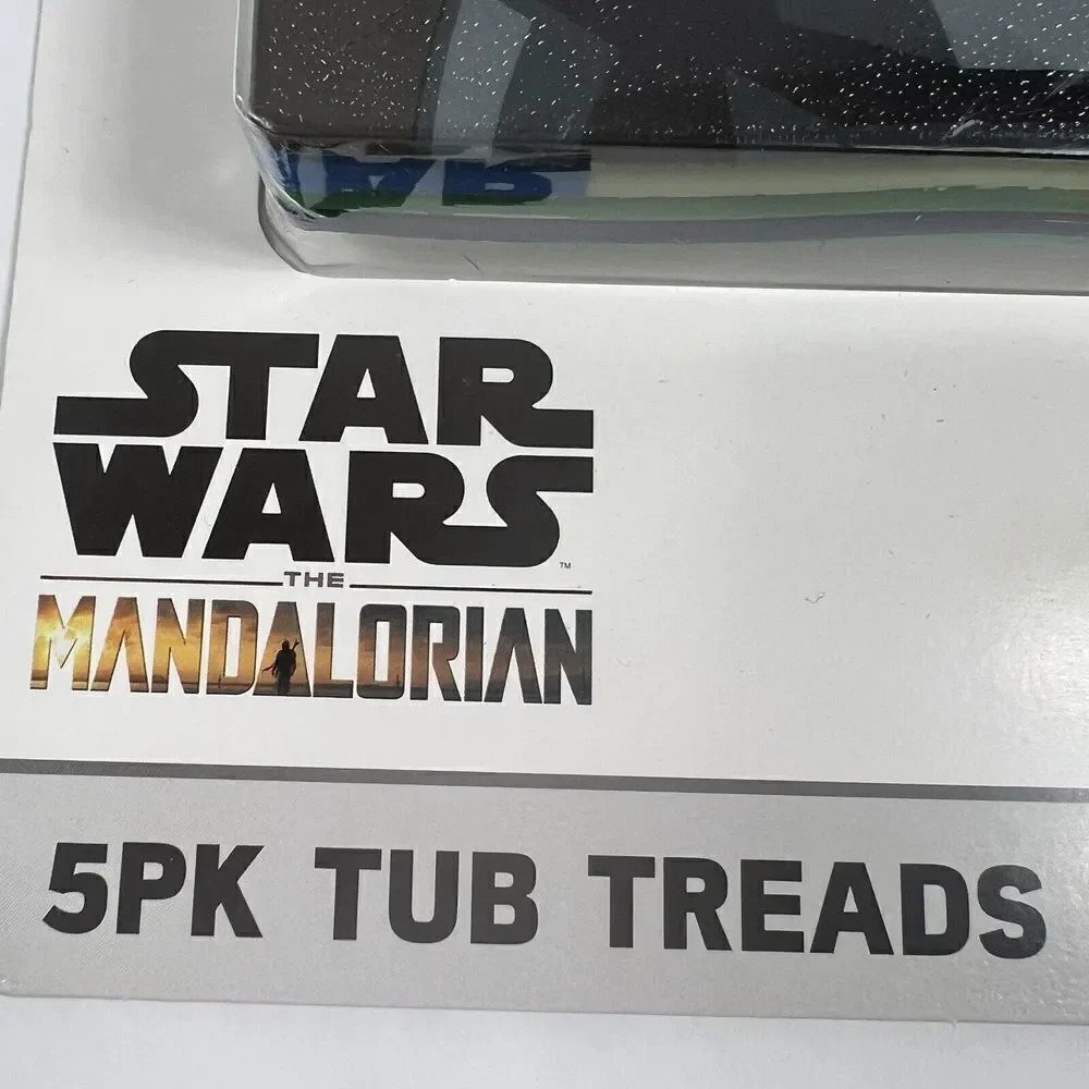 Star Wars Mandalorian Baby Yoda 5 pack Anti-Slip Tub Treads For Bathtub NEW